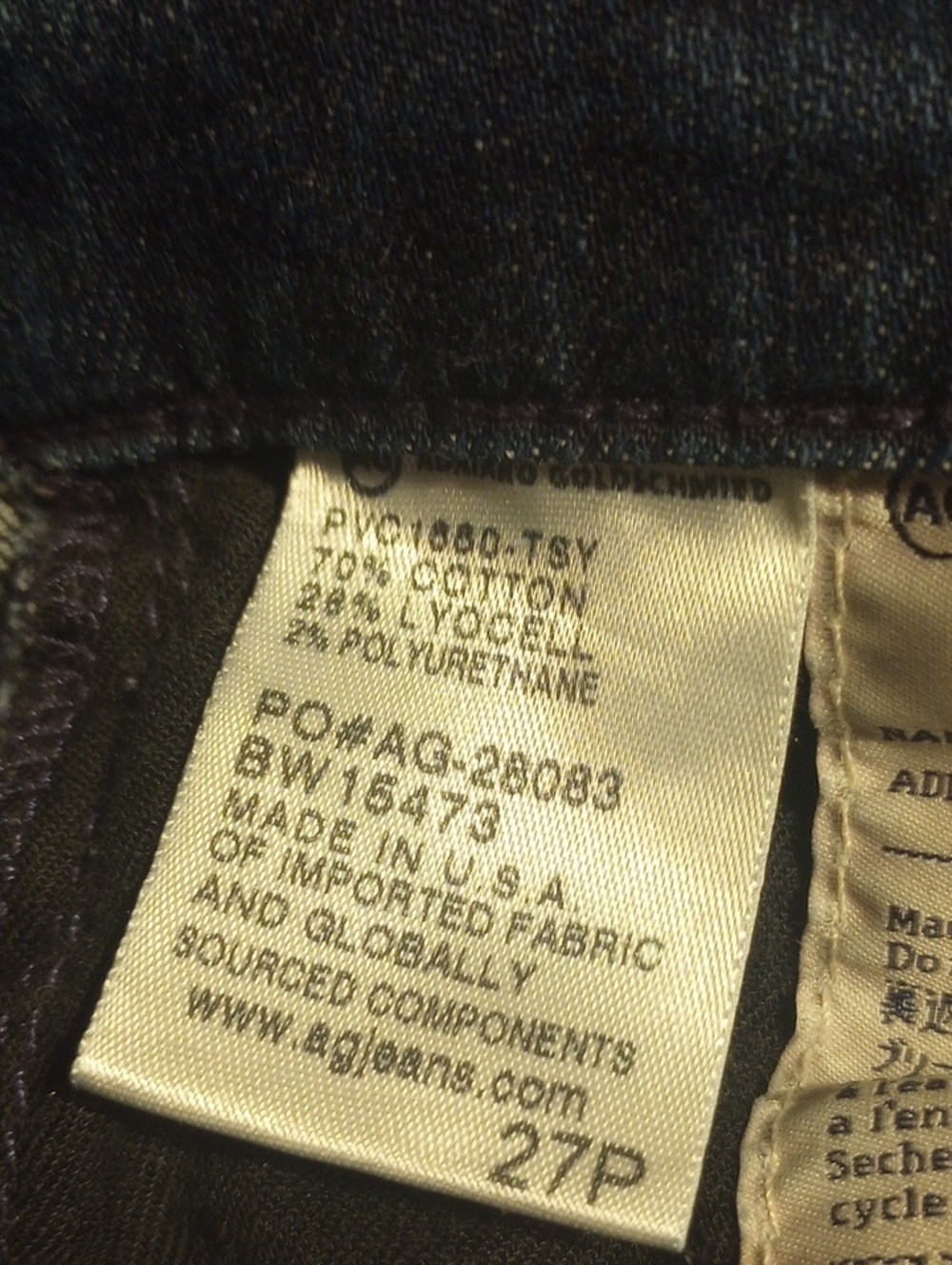 South Gate Dark Blue Flare Jeans for Women - Picture 9 of 10